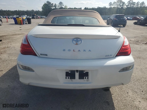 2007 Toyota Camry Solara SE with VIN 4T1FA38P27U114560, listed as a Copart auction lot 51198395 with 84,125 mi miles and Salvage Title. Bid and sale history available at carsss.com. Image 6.
