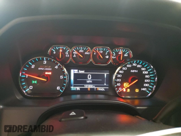 2018 Chevrolet Silverado 1500 LT with VIN 3GCUKREC8JG588990, listed as a Copart auction lot 51463175 with 101,602 mi miles and Salvage Title. Bid and sale history available at carsss.com. Image 9.