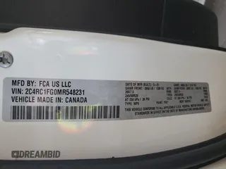 2021 Chrysler Pacifica Touring z VIN 2C4RC1FG0MR548231, wystawiony jako Copart lot #89020665 z przebiegiem 121 175 mil mil oraz Szkoda całkowita • Salvage title. Historia ofert i sprzedaży dostępna na DreamBid. Obrazek 15.