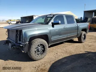 2017 Chevrolet Silverado 1500 LTZ with VIN 3GCUKSEJ8HG380768, listed as a Copart auction lot 43897855 with 208,881 mi miles and Salvage Title. Bid and sale history available at carsss.com. Image 1.