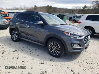 2019 Hyundai Tucson Ultimate with VIN KM8J3CAL3KU974312, listed as a Copart auction lot 50987165 with 27,746 mi miles and Salvage Title. Bid and sale history available at carsss.com. Image 4.