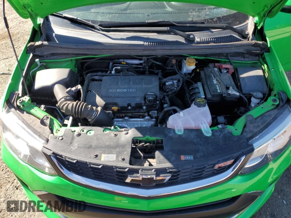 2017 Chevrolet Sonic LT with VIN 1G1JD6SB7H4147939, listed as a Copart auction lot 49696595 with 54,585 mi miles and Salvage Title. Bid and sale history available at carsss.com. Image 11.