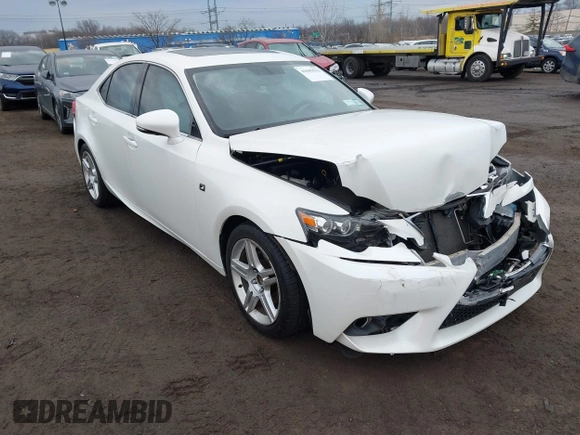 2015 Lexus IS 250 with VIN JTHCF1D25F5019537, listed as a IAAI auction lot 41643532 with 66,765 mi miles and . Bid and sale history available at DreamBid. Image 1.
