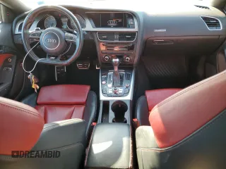 2015 Audi S5 Premium Plus with VIN WAUCGAFR8FA015141, listed as a Copart auction lot 47852075 with 76,513 mi miles and Salvage Title. Bid and sale history available at carsss.com. Image 8.