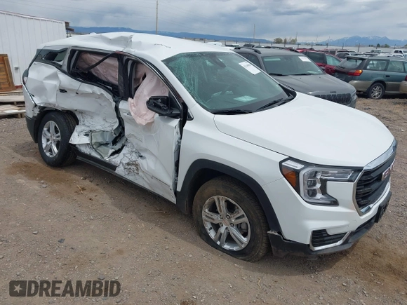 2024 GMC Terrain SLE with VIN 3GKALTEG9RL372217, listed as a IAAI auction lot 42140004 with 18,262 mi miles and . Bid and sale history available at carsss.com. Image 1.