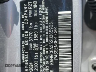 2025 Hyundai Venue SEL с VIN KMHRC8A35SU365903, выставлен на аукционе Copart как лот 53184665 с пробегом 1 455 миль миль и Списание • Salvage title. История ставок и продаж доступна на DreamBid. Изображение 13.
