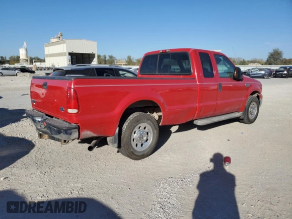 2005 Ford Super Duty F-250 XL with VIN 1FTSX20Y05EB83237, listed as a Copart auction lot 76473394 with 0 mi miles and Salvage Title. Bid and sale history available at carsss.com. Image 3.