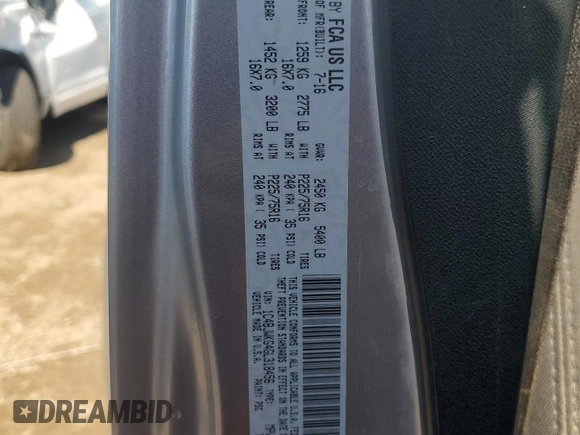 2016 Jeep Wrangler Unlimited Sport RHD with VIN 1C4BJWKG4GL318456, listed as a Copart auction lot 55808275 with 221,639 mi miles and Clean title. Bid and sale history available at DreamBid. Image 12.