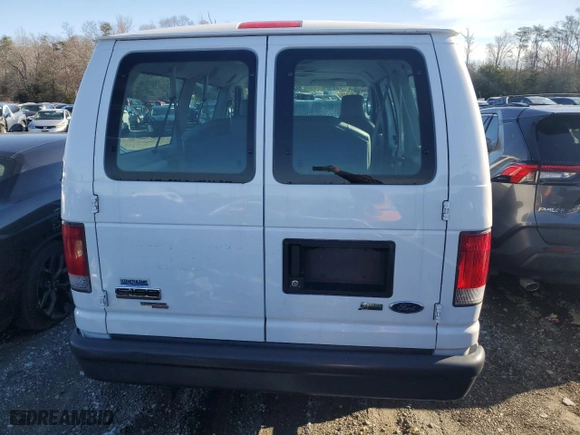 2013 Ford Econoline Wagon XL with VIN 1FMNE1BL4DDA74312, listed as a Copart auction lot 47883195 with 52,654 mi miles and Salvage Title. Bid and sale history available at carsss.com. Image 6.
