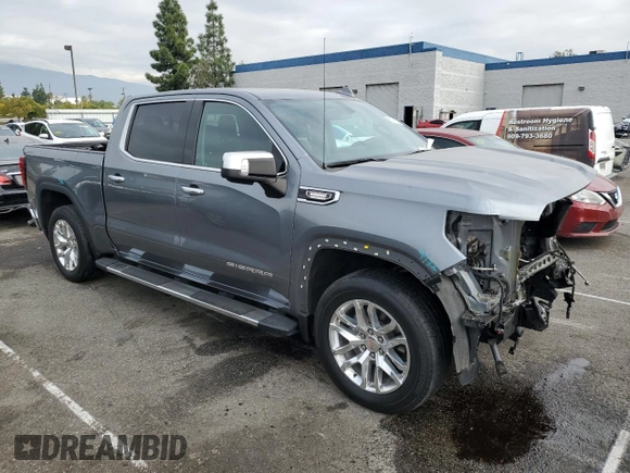 2021 GMC Sierra 1500 with VIN 3GTP8DET4MG266950, listed as a Copart auction lot 81965234 with 55,968 mi miles and Salvage Title. Bid and sale history available at DreamBid. Image 4.