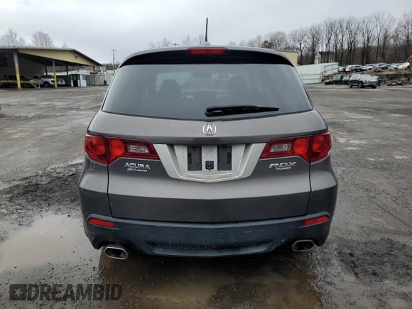 2010 Acura RDX Tech Pkg with VIN 5J8TB1H51AA002754, listed as a Copart auction lot 49439015 with 143,774 mi miles and Salvage Title. Bid and sale history available at carsss.com. Image 6.