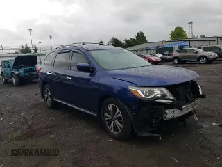 2017 Nissan Pathfinder SL with VIN 5N1DR2MM0HC648797, listed as a Copart auction lot 57584855 with 176,523 mi miles and Salvage title. Bid and sale history available at DreamBid. Image 14.