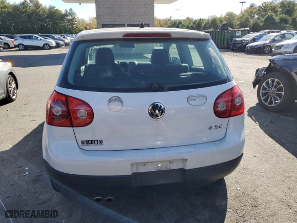 2008 Volkswagen Rabbit S with VIN WVWBB71KX8W320558, listed as a Copart auction lot 74807344 with 151,950 mi miles and Salvage Title. Bid and sale history available at carsss.com. Image 6.