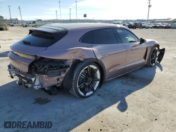 2022 Porsche Taycan 4 with VIN WP0BA2Y11NSA67428, listed as a Copart auction lot 80009803 with 13,028 mi miles and . Bid and sale history available at DreamBid. Image 3.