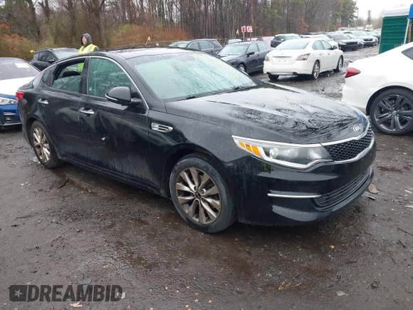 2018 Kia Optima LX with VIN 5XXGT4L38JG271181, listed as a IAAI auction lot 41911480 with 59,010 mi miles and . Bid and sale history available at carsss.com. Image 1.