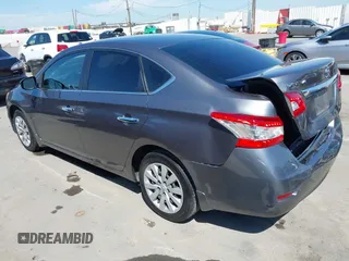 2015 Nissan Sentra S with VIN 3N1AB7AP6FY290586, listed as a IAAI auction lot 42014054 with 127,465 mi miles. Bid and sale history available at carsss.com. Image 3.