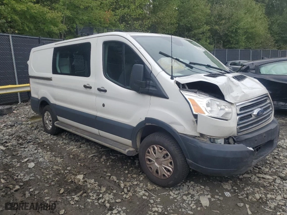 2018 Ford Transit Van with VIN 1FTYR1YM4JKA53750, listed as a Copart auction lot 74674554 with 0 mi miles and Salvage Title. Bid and sale history available at carsss.com. Image 4.