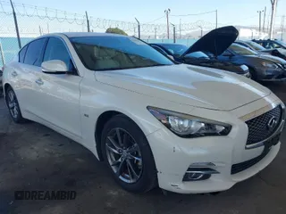 2017 Infiniti Q50 Signature Edition with VIN JN1EV7AP7HM743919, listed as a IAAI auction lot 41664683 with 86,460 mi miles and . Bid and sale history available at DreamBid. Image 1.