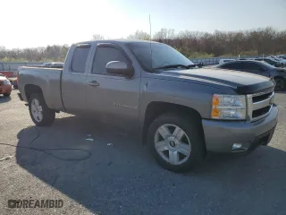 2007 Chevrolet Silverado 1500 LTZ with VIN 2GCEK19J071693524, listed as a Copart auction lot 53848485 with 145,148 mi miles and Salvage Title. Bid and sale history available at carsss.com. Image 4.