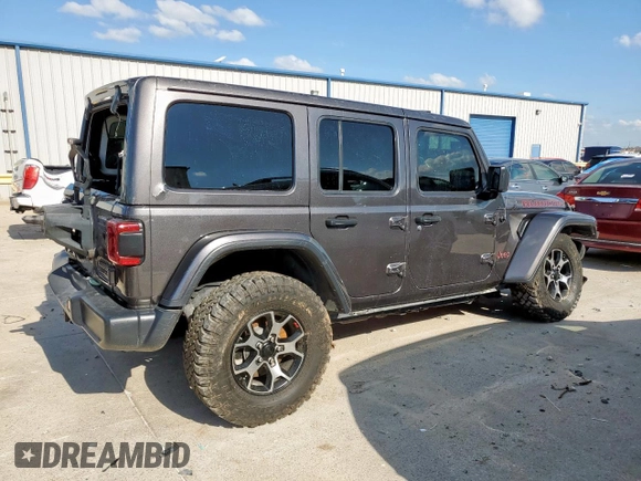2020 Jeep Wrangler Unlimited Rubicon with VIN 1C4HJXFG3LW234034, listed as a Copart auction lot 55484915 with 23,891 mi miles and Salvage title. Bid and sale history available at DreamBid. Image 3.
