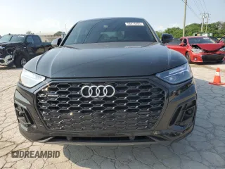 2023 Audi Q5 Sportback S line Premium Plus with VIN WA15AAFY3P2011105, listed as a Copart auction lot 58614205 with 37,714 mi miles and Salvage title. Bid and sale history available at DreamBid. Image 5.