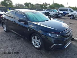 2019 Honda Civic Sedan LX with VIN 19XFC2F67KE017168, listed as a IAAI auction lot 41615048 with 87,615 mi miles. Bid and sale history available at carsss.com. Image 1.