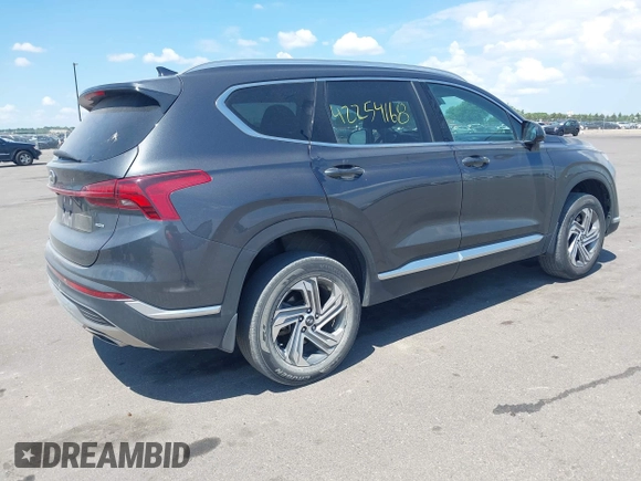 2022 Hyundai Santa Fe SEL z VIN 5NMS2DAJ2NH388129, wystawiony jako IAAI lot #42254168 z przebiegiem 46 780 mil mil oraz . Historia ofert i sprzedaży dostępna na DreamBid. Obrazek 4.