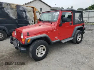 2003 Jeep Wrangler Sport with VIN 1J4FA49S23P353865, listed as a Copart auction lot 62525715 with 131,916 mi miles and Clean title. Bid and sale history available at DreamBid. Image 1.