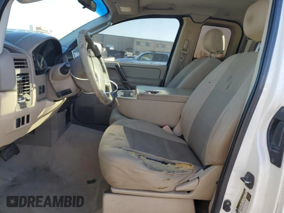 2008 Nissan Titan SE with VIN 1N6BA06A68N345258, listed as a Copart auction lot 42289375 with 218,042 mi miles and Salvage Title. Bid and sale history available at carsss.com. Image 7.