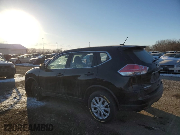 2016 Nissan Rogue S with VIN JN8AT2MV7GW133038, listed as a Copart auction lot 46072345 with 74,474 mi miles and Salvage Title. Bid and sale history available at carsss.com. Image 2.