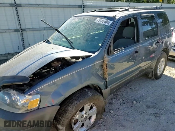 2006 Ford Escape XLT with VIN 1FMYU03106KA03632, listed as a Copart auction lot 75416404 with 151,559 mi miles and Salvage Title. Bid and sale history available at DreamBid. Image 12.