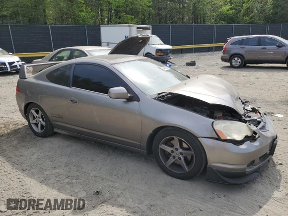 2002 Acura RSX Type S with VIN JH4DC53062C027480, listed as a Copart auction lot 54434945 with 155,555 mi miles and Salvage Title. Bid and sale history available at DreamBid. Image 4.