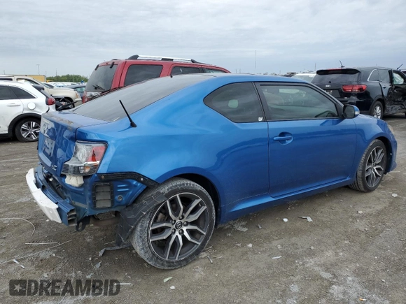 2016 Scion tC with VIN JTKJF5C71GJ014138, listed as a Copart auction lot 52180984 with 71,502 mi miles and Salvage Title. Bid and sale history available at carsss.com. Image 3.