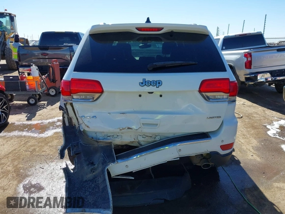 2017 Jeep Grand Cherokee Limited with VIN 1C4RJFBG2HC755095, listed as a IAAI auction lot 41489431 with 128,735 mi miles. Bid and sale history available at carsss.com. Image 17.