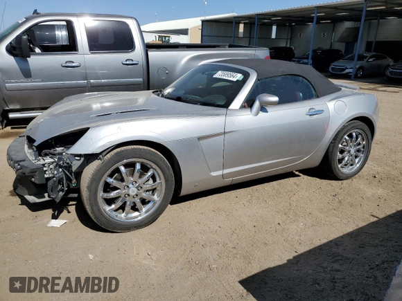 2008 Saturn Sky z VIN 1G8MC35B88Y125341, wystawiony jako Copart lot #73589564 z przebiegiem 21 597 mil mil oraz Szkody całkowita. Historia ofert i sprzedaży dostępna na DreamBid. Obrazek 1.