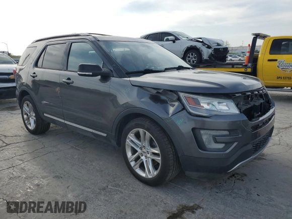 2016 Ford Explorer XLT with VIN 1FM5K7D80GGC84445, listed as a Copart auction lot 50798255 with 153,547 mi miles and Salvage Title. Bid and sale history available at DreamBid. Image 4.
