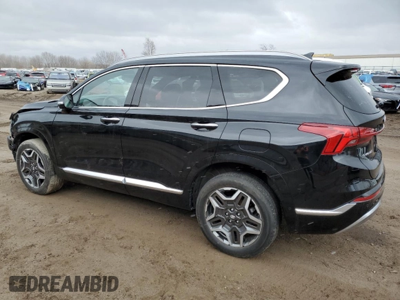 2021 Hyundai Santa Fe Calligraphy with VIN 5NMS5DALXMH347254, listed as a Copart auction lot 49868935 with 22,725 mi miles and Clean title. Bid and sale history available at DreamBid. Image 2.