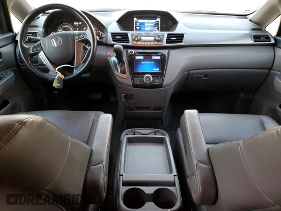 2015 Honda Odyssey EX-L with VIN 5FNRL5H61FB059038, listed as a Copart auction lot 89346485 with 82,963 mi miles and Salvage Title. Bid and sale history available at DreamBid. Image 8.
