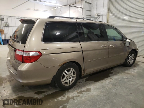 2005 Honda Odyssey EX-L z VIN 5FNRL38625B012216, wystawiony jako Copart lot #51823135 z przebiegiem 206 408 mil mil oraz Szkoda całkowita • Salvage title. Historia ofert i sprzedaży dostępna na DreamBid. Obrazek 3.