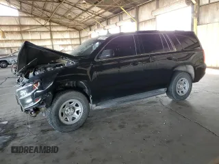2015 Chevrolet Tahoe z VIN 1GNSK3EC5FR293350, wystawiony jako Copart lot #83570834 z przebiegiem Nie podano mil oraz Szkoda całkowita • Salvage title. Historia ofert i sprzedaży dostępna na DreamBid. Obrazek 1.