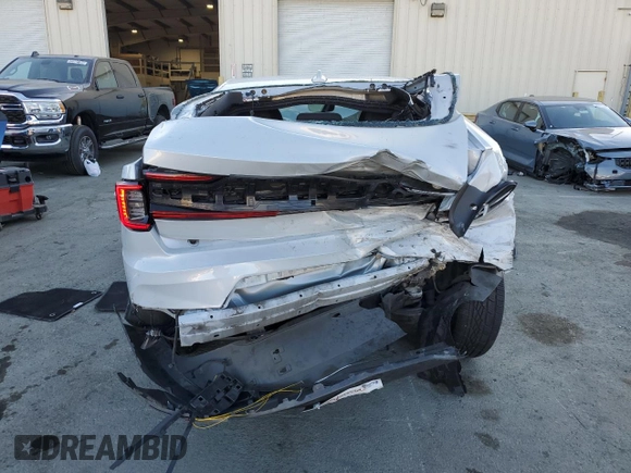 2023 Polestar 2 with VIN YSMEG3KA6PL141886, listed as a Copart auction lot 74600664 with 61,588 mi miles and Salvage Title. Bid and sale history available at carsss.com. Image 6.