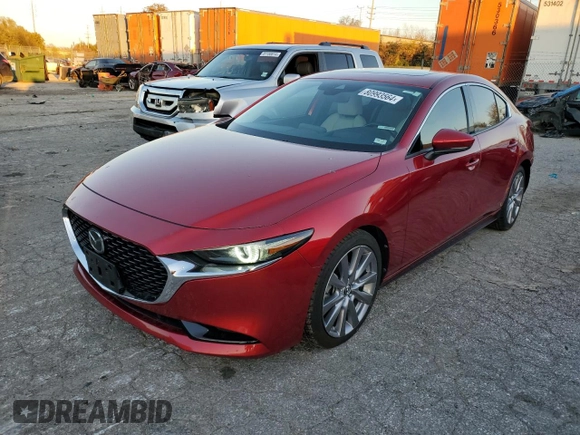 2019 Mazda 3 Premium with VIN 3MZBPAEM5KM103241, listed as a Copart auction lot 80993564 with 79,085 mi miles and Salvage Title. Bid and sale history available at DreamBid. Image 1.