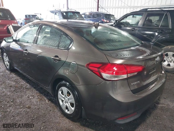 2017 Kia Forte LX with VIN 3KPFK4A75HE145707, listed as a IAAI auction lot 41808305 with 107,457 mi miles. Bid and sale history available at carsss.com. Image 3.