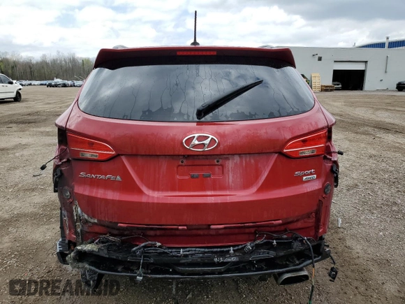 2016 Hyundai Santa Fe z VIN 5XYZUDLBXGG346366, wystawiony jako Copart lot #55322995 z przebiegiem Nie podano mil oraz Czysty tytuł • Clean title. Historia ofert i sprzedaży dostępna na DreamBid. Obrazek 6.