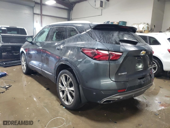 2019 Chevrolet Blazer Premier with VIN 3GNKBFRS7KS702927, listed as a Copart auction lot 45969075 with 34,494 mi miles and Salvage Title. Bid and sale history available at carsss.com. Image 2.
