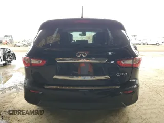 2015 Infiniti QX60 with VIN 5N1AL0MNXFC550987, listed as a Copart auction lot 54273975 with 104,577 mi miles and Salvage Title. Bid and sale history available at DreamBid. Image 6.