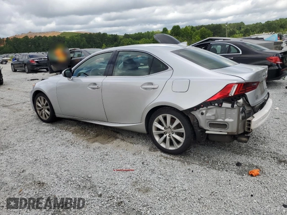 2015 Lexus IS 250 with VIN JTHCF1D25F5019361, listed as a Copart auction lot 61083175 with 99,624 mi miles and Salvage title. Bid and sale history available at DreamBid. Image 2.