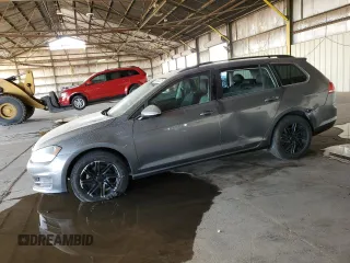 2015 Volkswagen Golf SportWagen TSI SE with VIN 3VWC17AU9FM505834, listed as a Copart auction lot 43043225 with 142,721 mi miles and Salvage Title. Bid and sale history available at carsss.com. Image 1.