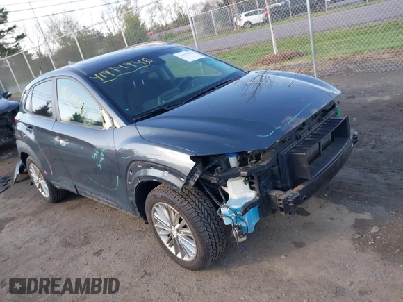 2019 Hyundai Kona SEL with VIN KM8K6CAA4KU255600, listed as a IAAI auction lot 41974946 with 61,339 mi miles. Bid and sale history available at carsss.com. Image 1.