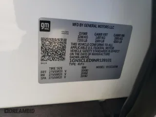 2022 Chevrolet Tahoe Commercial with VIN 1GNSCLED9NR139101, listed as a Copart auction lot 43199904 with 8,051 mi miles and Salvage Title. Bid and sale history available at carsss.com. Image 13.